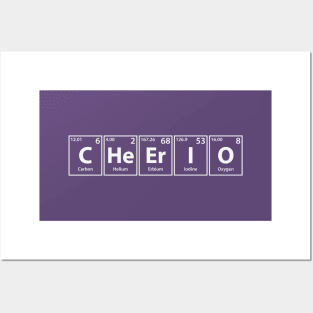 Cheerio (C-He-Er-I-O) Periodic Elements Spelling Posters and Art